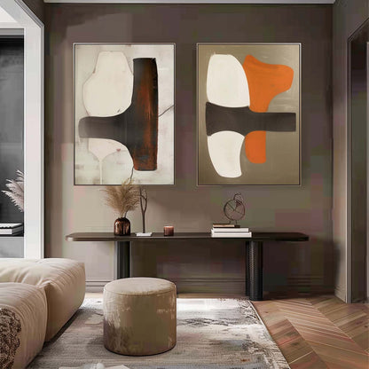 Modern Minimalist Wall Art 2 Piece Set #MMWA003