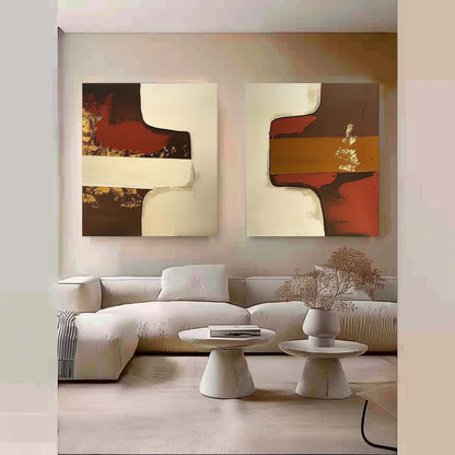 Modern Minimalist Wall Art 2 Piece Set #MMWA005