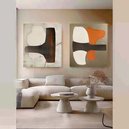 Modern Minimalist Wall Art 2 Piece Set #MMWA003