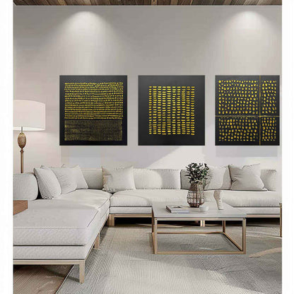 Ensemble de 3 peintures abstraites #SP160