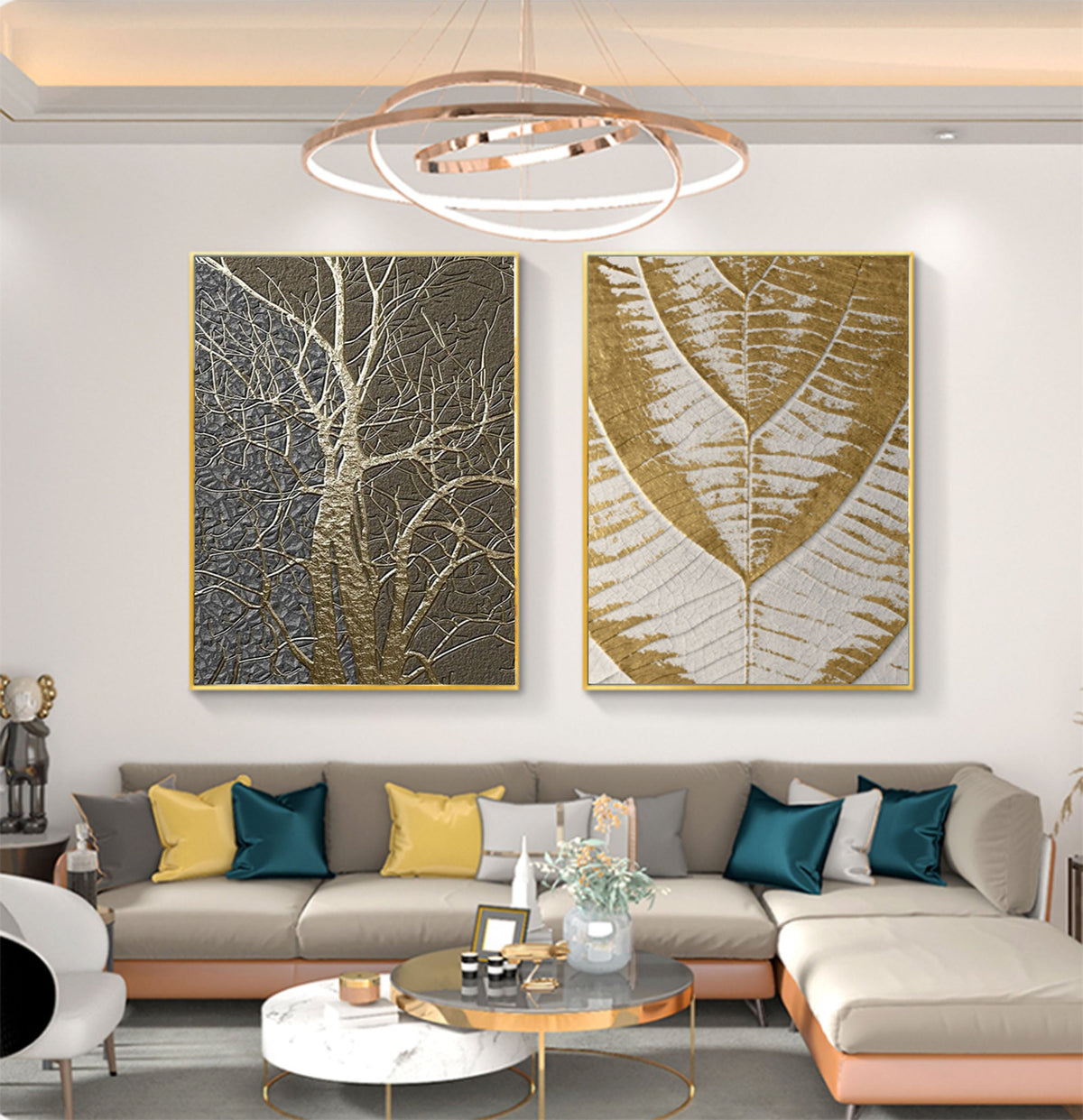 Abstract Painting Set Of 2 #SP012
