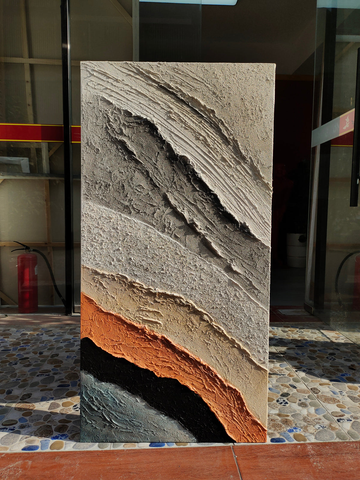 Peinture à texture d'art en plâtre #SG057