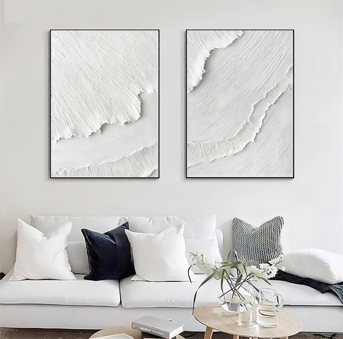 Ensemble de 2 peintures abstraites #SP035