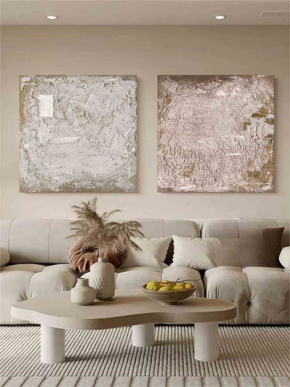 Ensemble de 2 tableaux abstraits #SP143