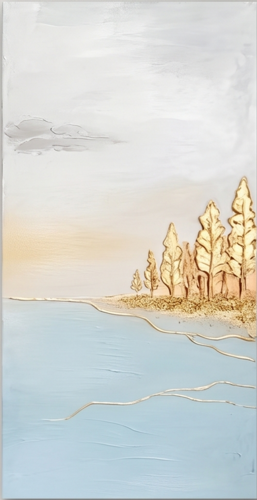 Golden Lakeside Reverie #SG738
