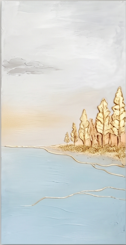Golden Lakeside Reverie #SG738