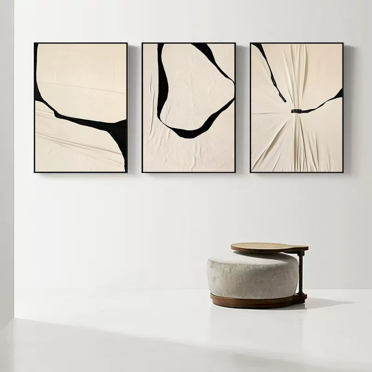 Ensemble de 3 peintures abstraites #SP122