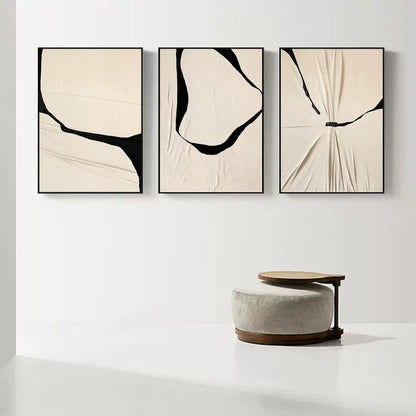 Ensemble de 3 peintures abstraites #SP122
