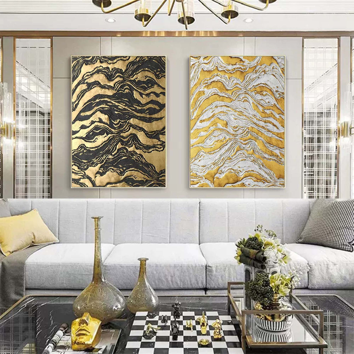 Abstract Painting Set Of 2 #SP008