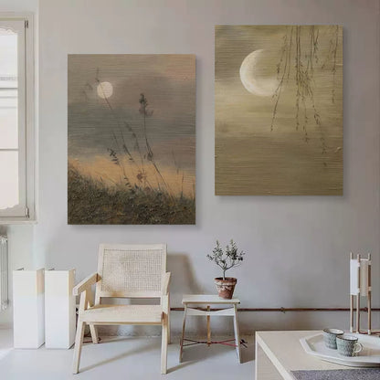 Ensemble de 2 peintures abstraites #SP108