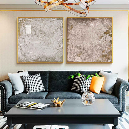 Ensemble de 2 tableaux abstraits #SP143