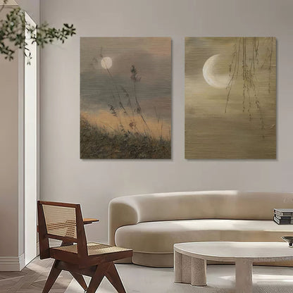 Ensemble de 2 peintures abstraites #SP108