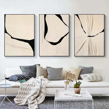 Ensemble de 3 peintures abstraites #SP122