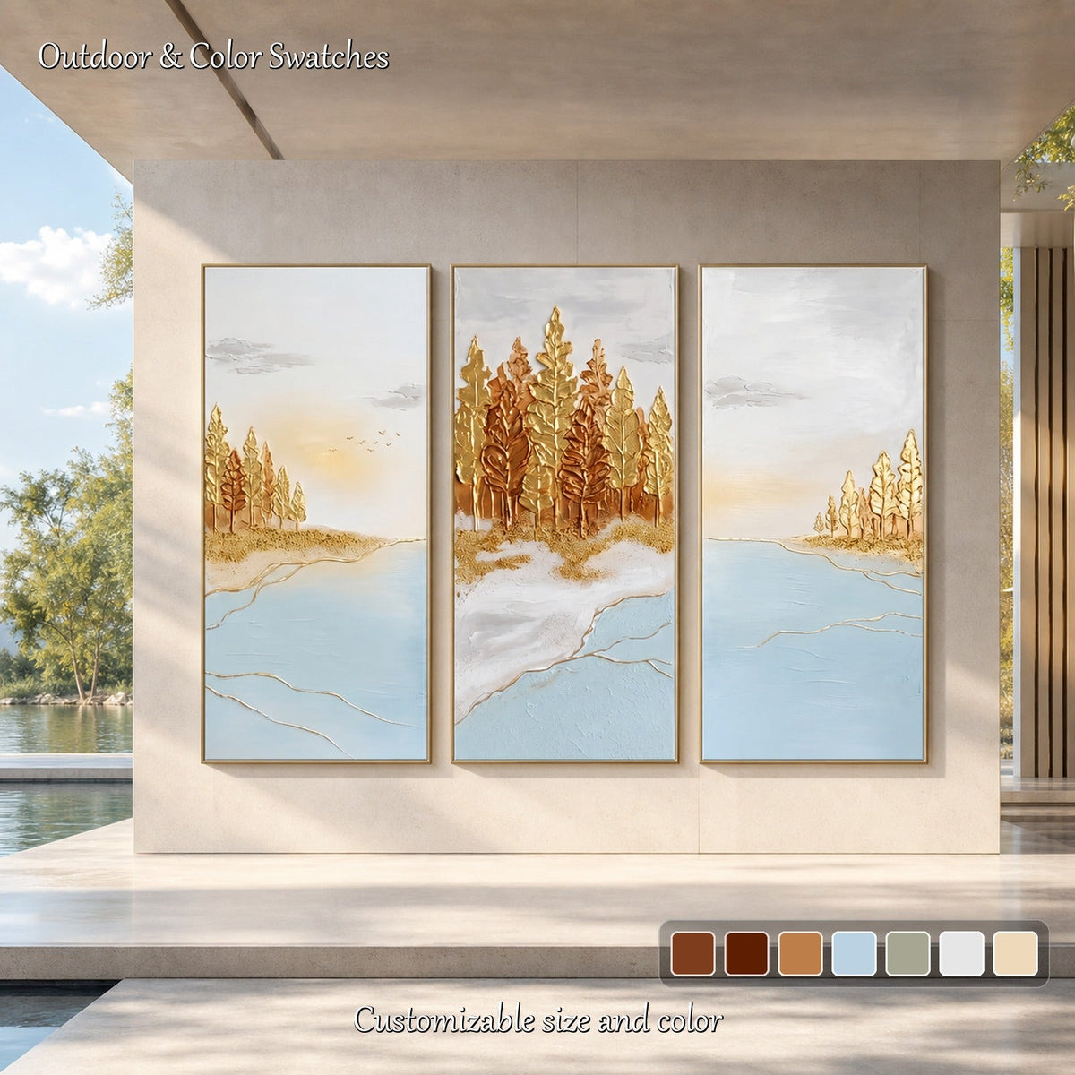 Golden Lakeside Reverie #SG738