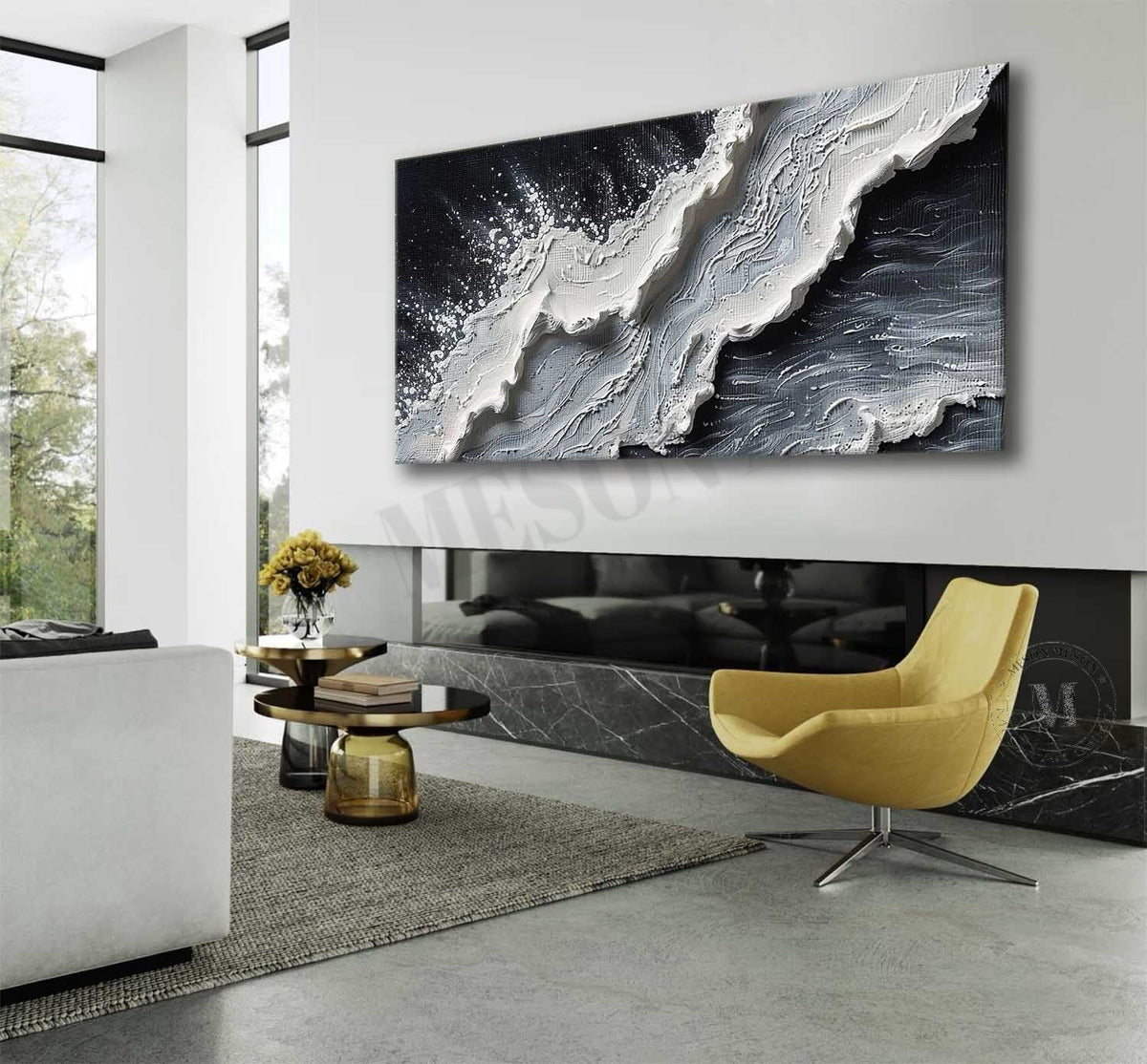 Peinture à texture d'art en plâtre #SG354