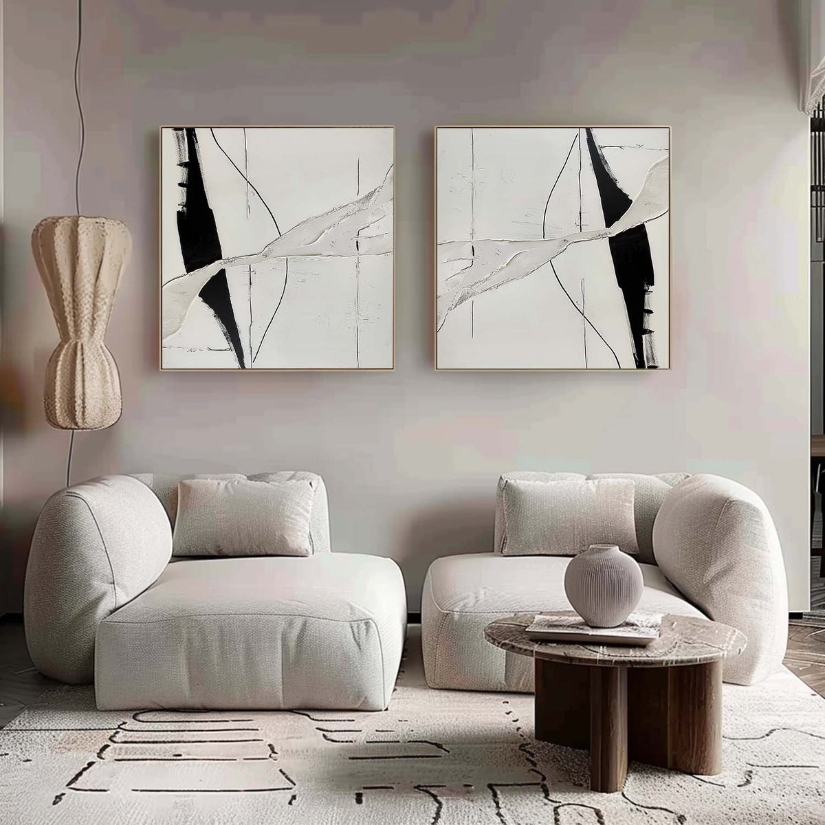 Abstract Painting Set Of 2 #SP163