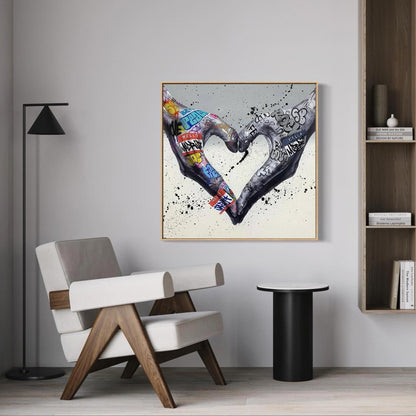 Gesture Heart Graffiti Art #GA003