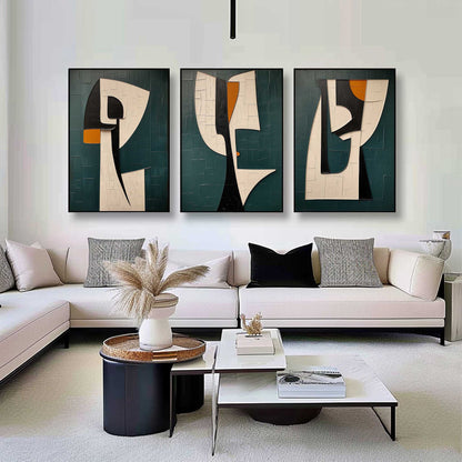 Ensemble de 3 peintures abstraites #SP149